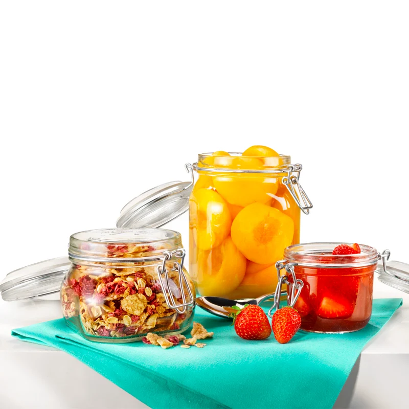 100 cl - Fido Vasetto Ermetico In Vetro - Set 6 Pz
