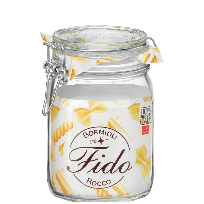 100 cl - Fido Vasetto Ermetico In Vetro - Set 6 Pz