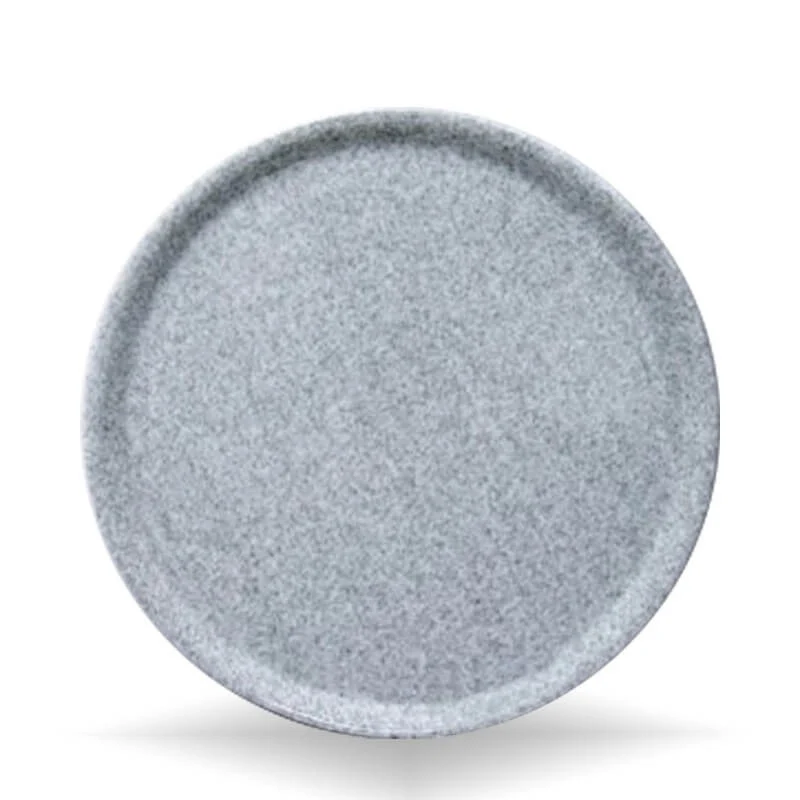 33 cm - Granito Piatto Pizza In Porcellana - Set 6 Pz