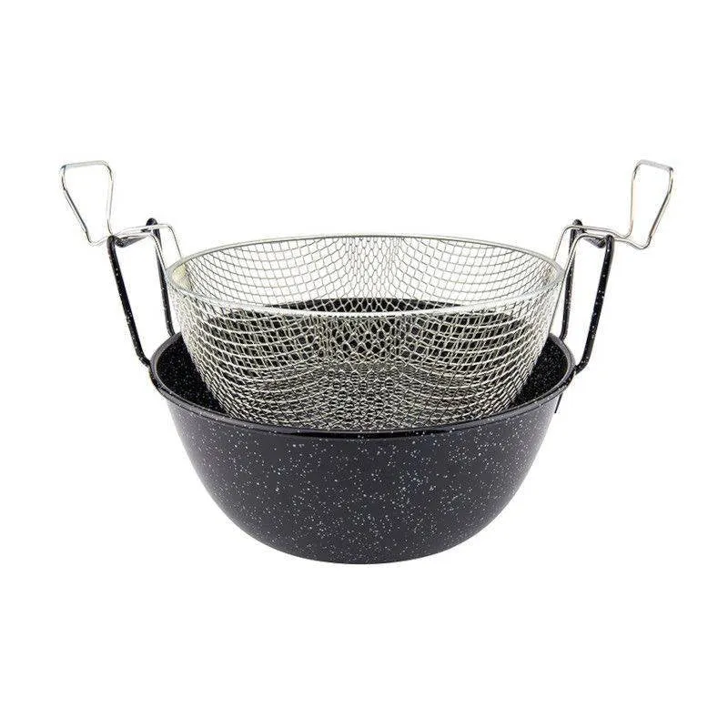 36 cm - Friggitrice Con Cestello In Ferro