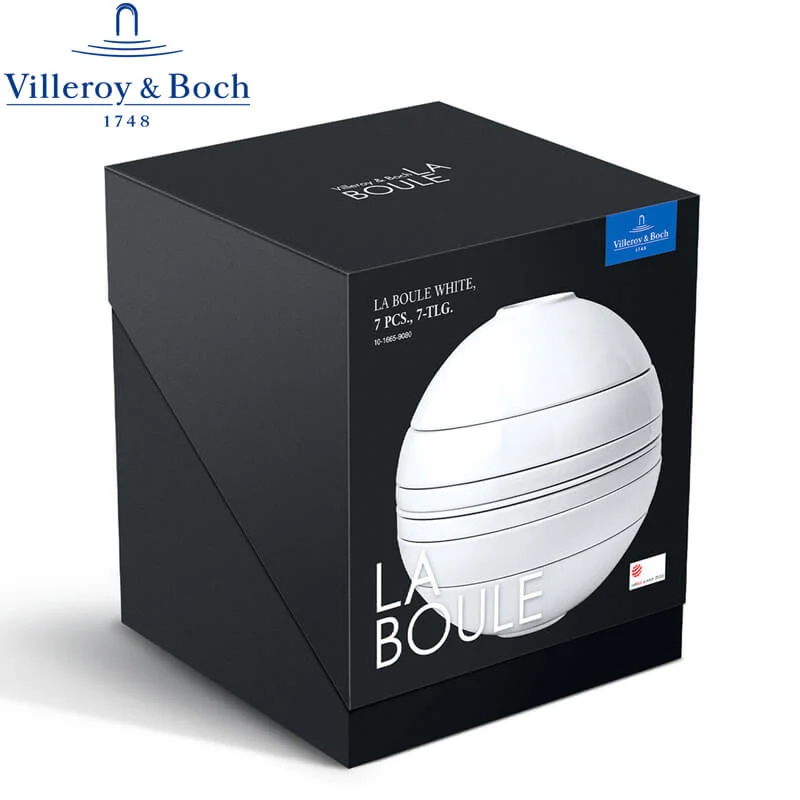 La Boule Servizio Piatti In Porcellana - Set 7 Pz