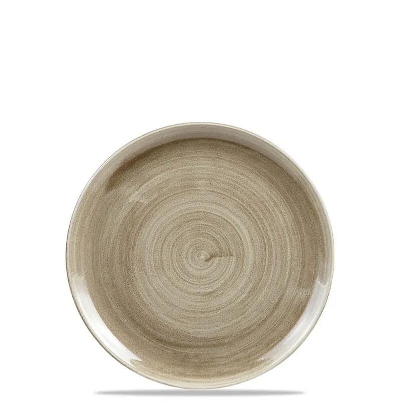 21.7 cm - Stonecast Piatto Frutta Dessert Rotondo In Porcellana Vetrificata