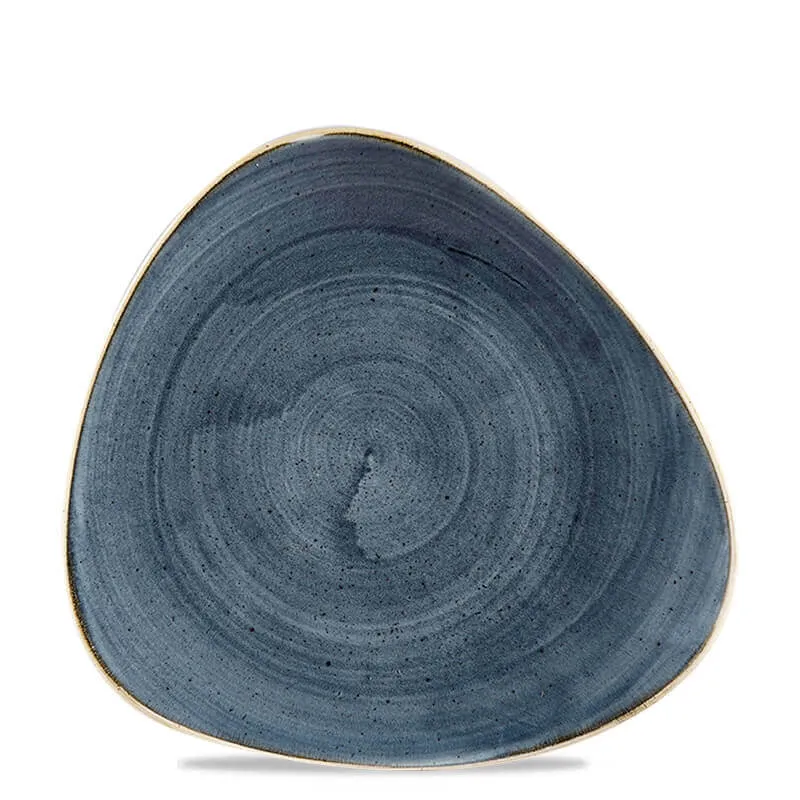 31 cm - Stonecast Piatto Piano Triangolare In Porcellana Vetrificata