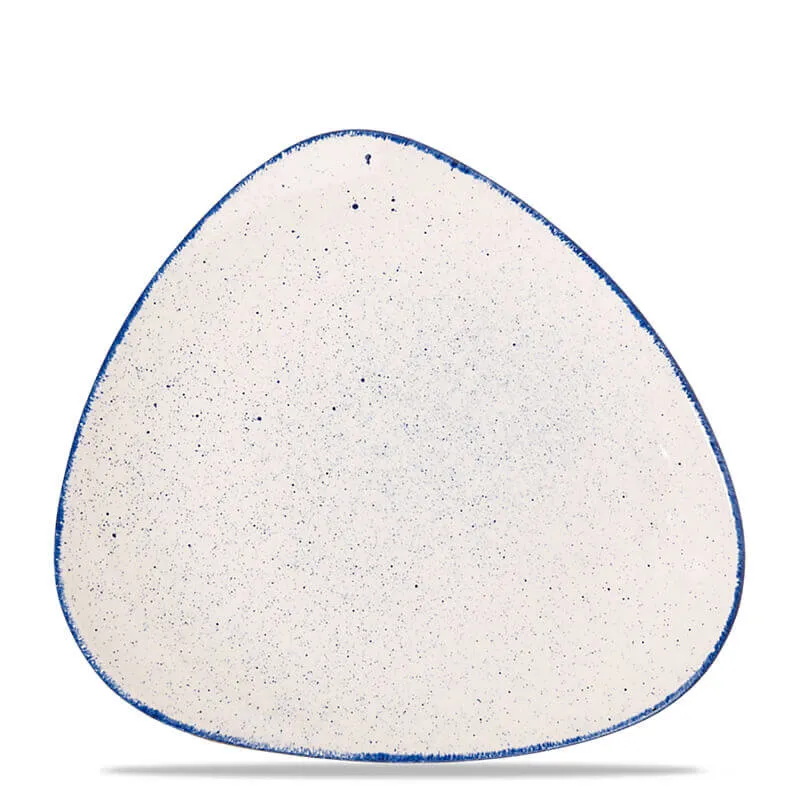 31 cm - Stonecast Piatto Piano Triangolare In Porcellana Vetrificata