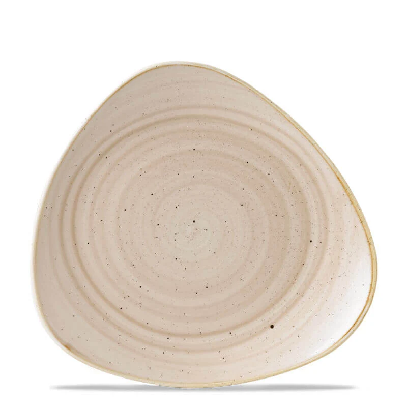 31 cm - Stonecast Piatto Piano Triangolare In Porcellana Vetrificata