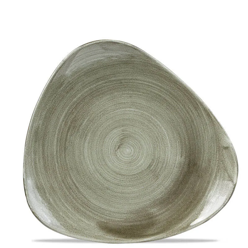 31 cm - Stonecast Piatto Piano Triangolare In Porcellana Vetrificata