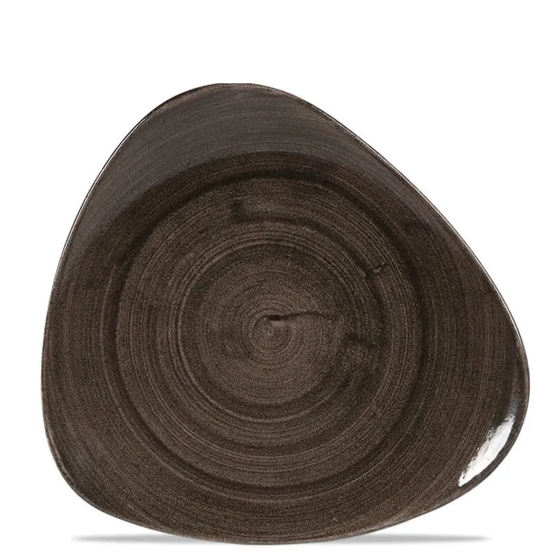 31 cm - Stonecast Piatto Piano Triangolare In Porcellana Vetrificata