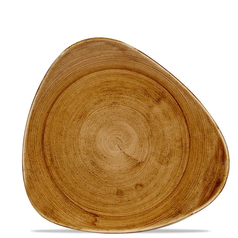 31 cm - Stonecast Piatto Piano Triangolare In Porcellana Vetrificata