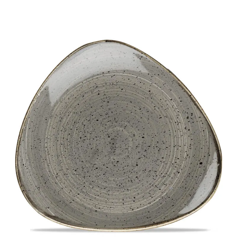 31 cm - Stonecast Piatto Piano Triangolare In Porcellana Vetrificata