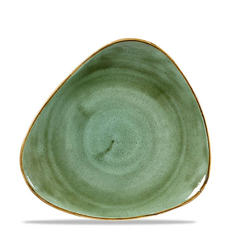 31 cm - Stonecast Piatto Piano Triangolare In Porcellana Vetrificata