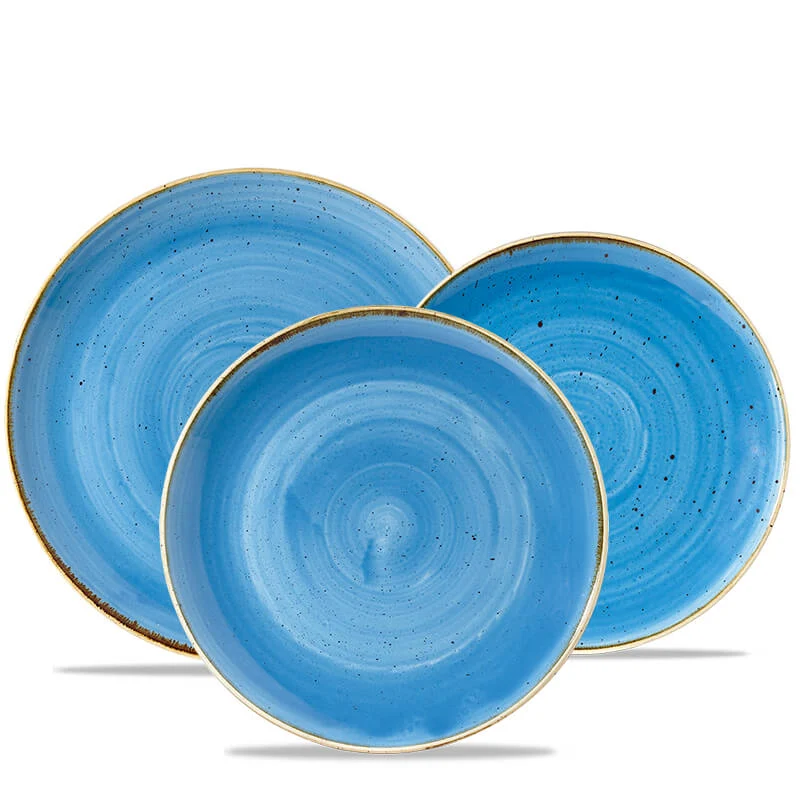 Stonecast Servizio Piatti In Porcellana Vetrificata - Set 12 Pz