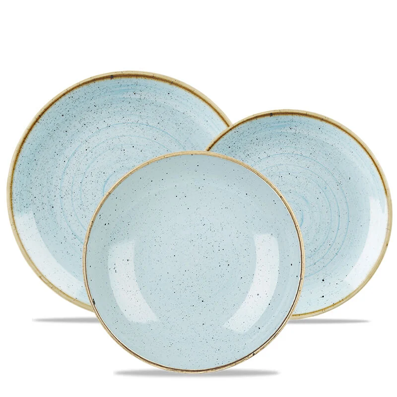 Stonecast Servizio Piatti In Porcellana Vetrificata - Set 12 Pz
