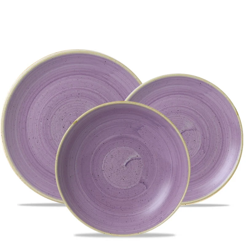 Stonecast Servizio Piatti In Porcellana Vetrificata - Set 12 Pz