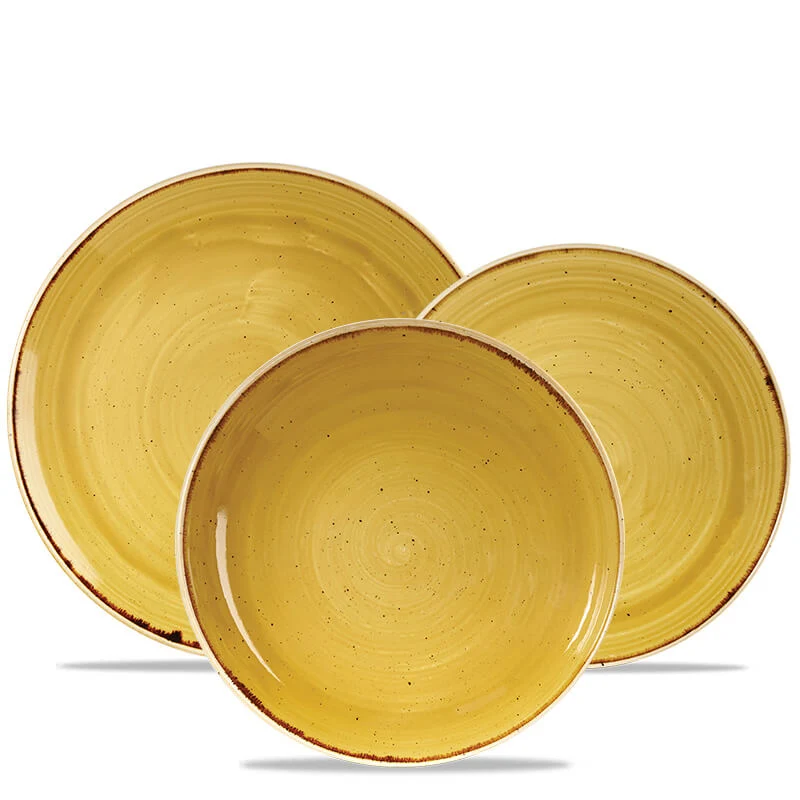 Stonecast Servizio Piatti In Porcellana Vetrificata - Set 12 Pz