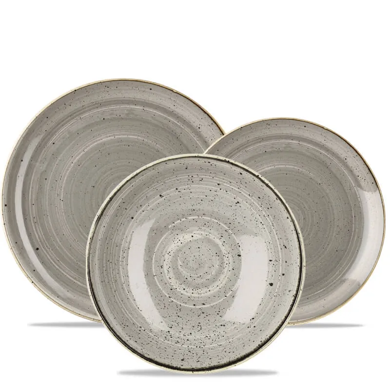 Stonecast Servizio Piatti In Porcellana Vetrificata - Set 12 Pz