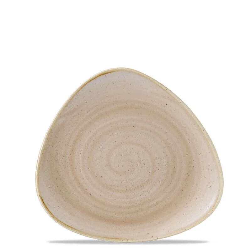 23.5x23.5 cm - Stonecast Piatto Fondo Triangolare In Porcellana Vetrificata