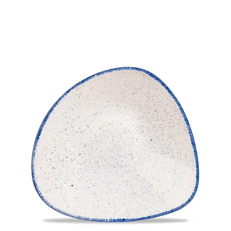 23.5x23.5 cm - Stonecast Piatto Fondo Triangolare In Porcellana Vetrificata