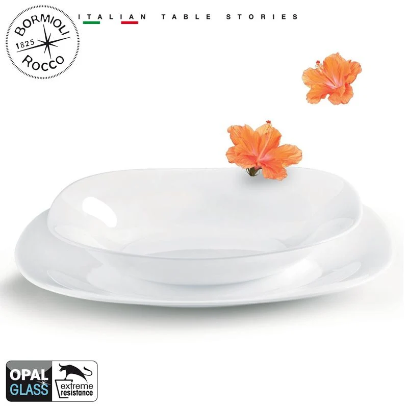 Parma Servizio Piatti In Vetro Opale - Set 19 Pz