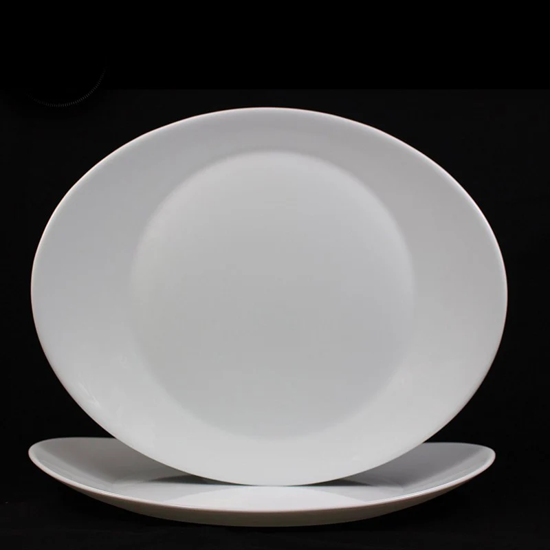 32x26 cm - Prometeo Piatto Bistecca In Vetro Opale