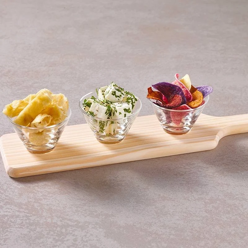 14.7 cl Happy Hour Coppette per Aperitivo Rettangolare Con Vasetti - Set 4 Pz