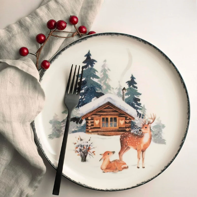 Frosty Nordic Servizio Piatti In Porcellana - Set 18 Pz