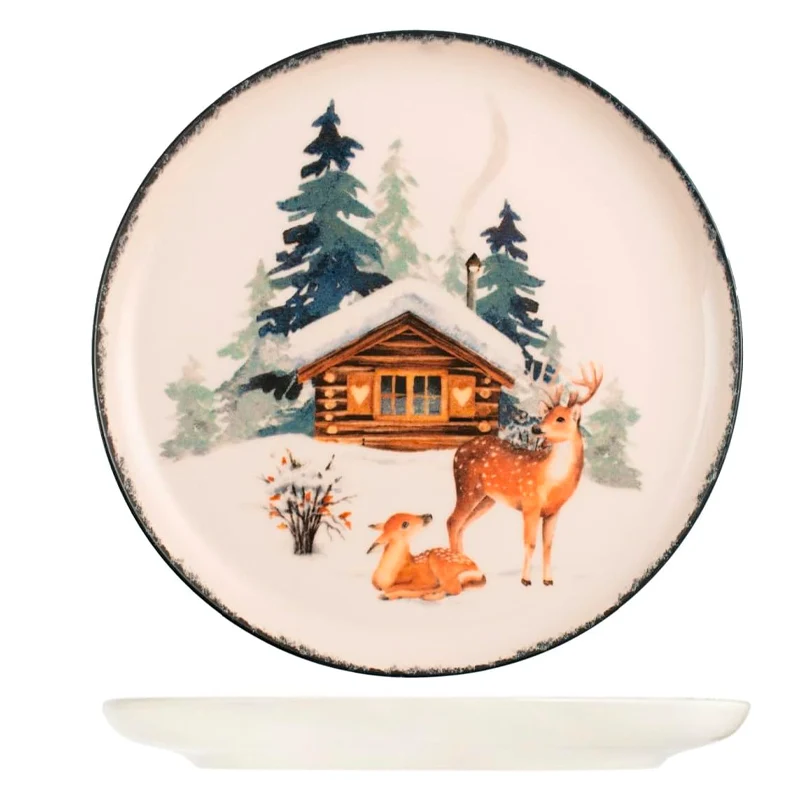 Frosty Nordic Servizio Piatti In Porcellana - Set 18 Pz