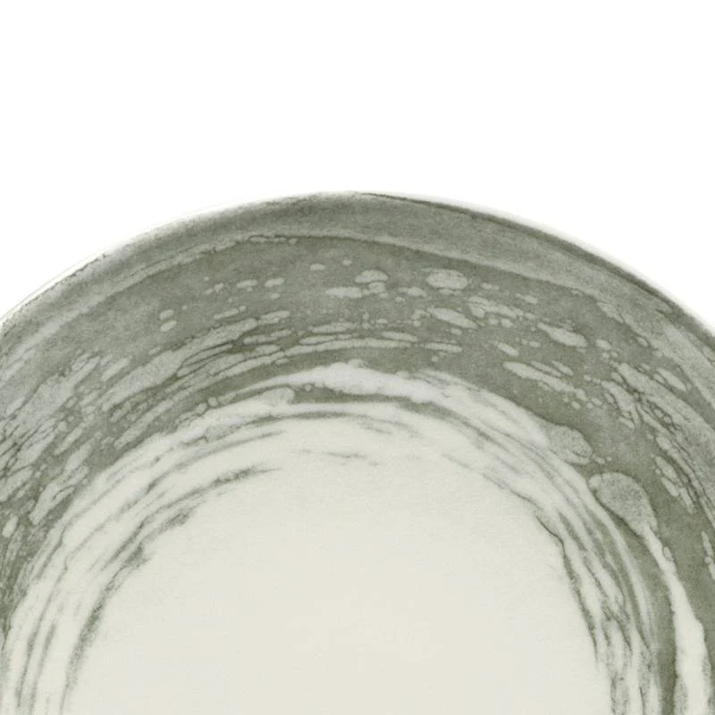30 cm - Focus Grey Piatto Fondo In Porcellana - Set 6 pz