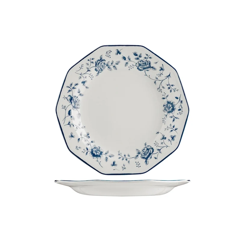 James Sadler & Sons Rose Servizio Piatti In Terracotta - Set 18 Pz