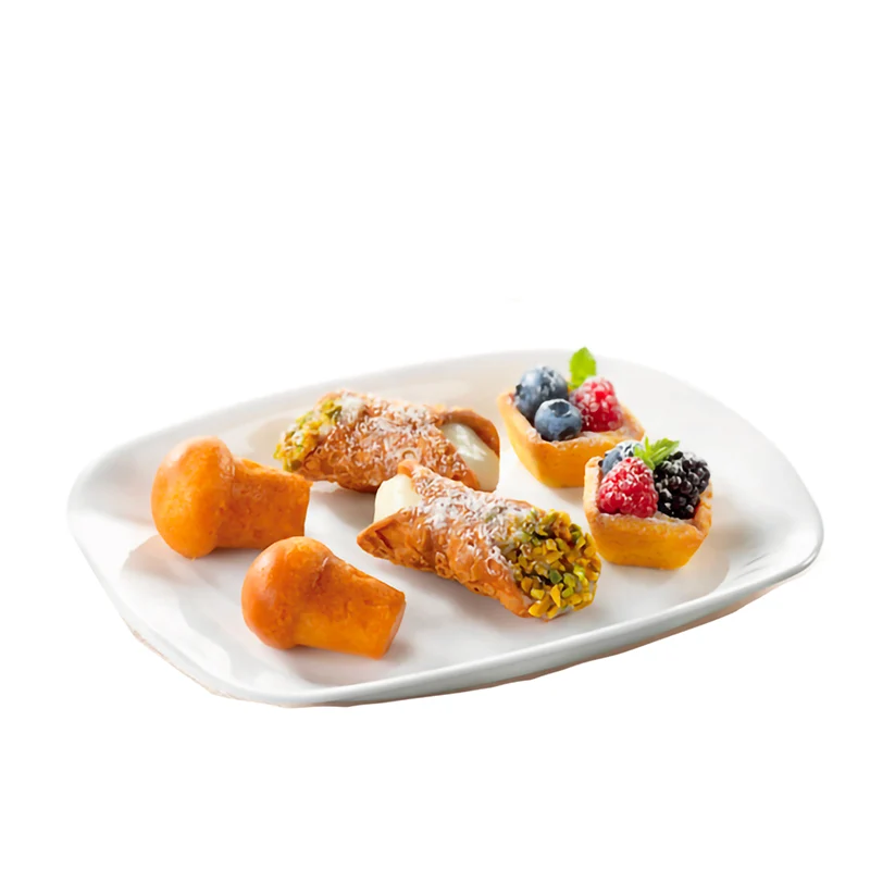 21.7 cm - Grangusto Piatto Portata In Vetro Opale Temperato - Set 6 Pz