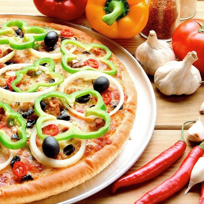 31 cm - Cinzia Piatto Pizza In Porcellana - Set 6 Pz