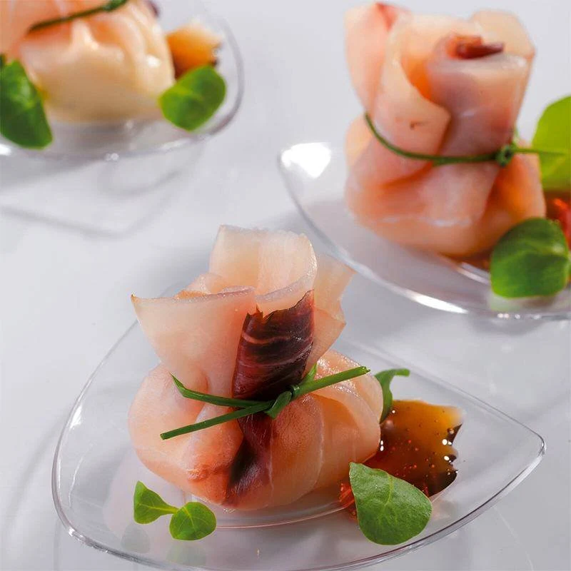 9 cm - Tableware, Buffet & Display Piattino Monoporzione In Polistirolo - Set 100 Pz