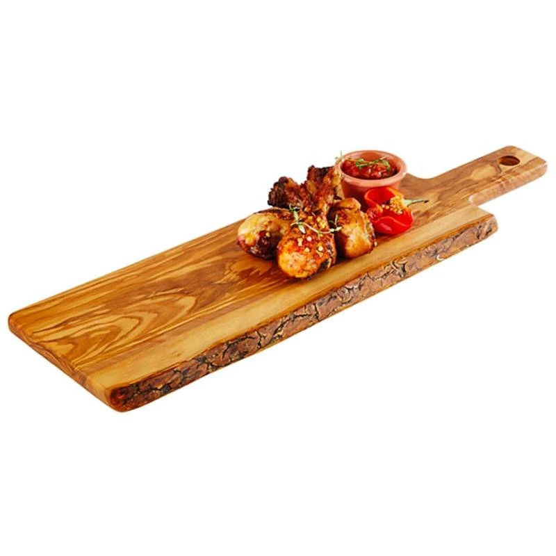 44x20 cm - Tableware Buffet & Display Vassoio Con Manico In Legno di Ulivo