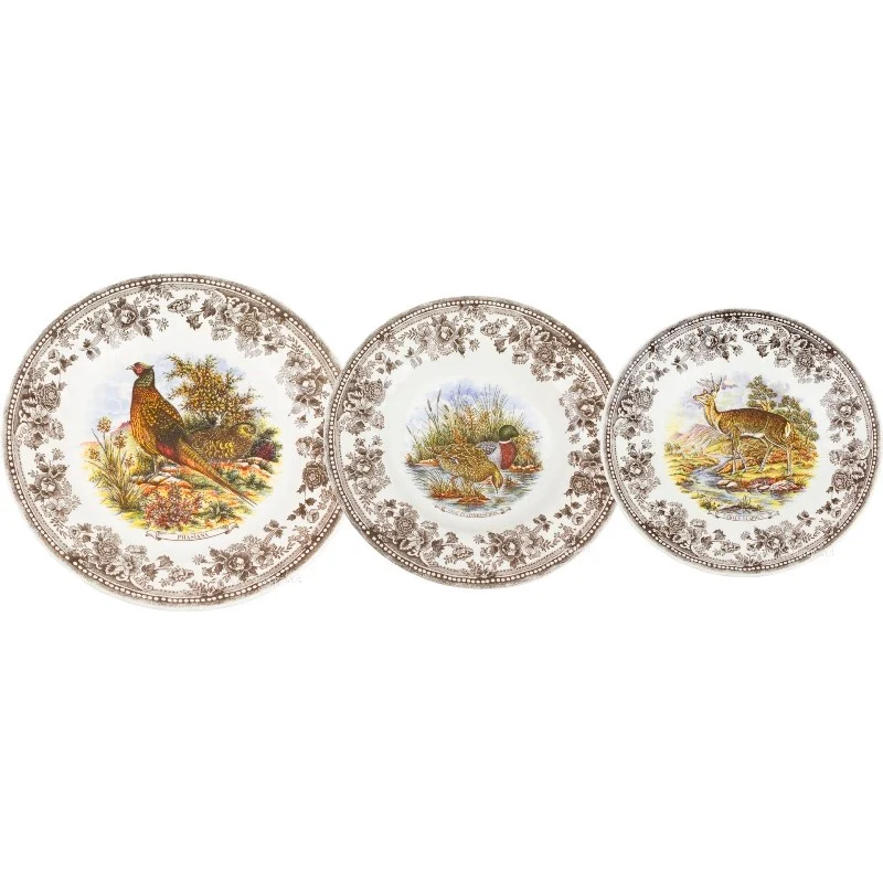 James Sadler & Sons Wild Servizio Piatti In Terracotta - Set 18 Pz