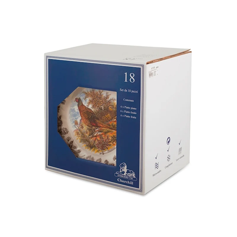 James Sadler & Sons Wild Servizio Piatti In Terracotta - Set 18 Pz