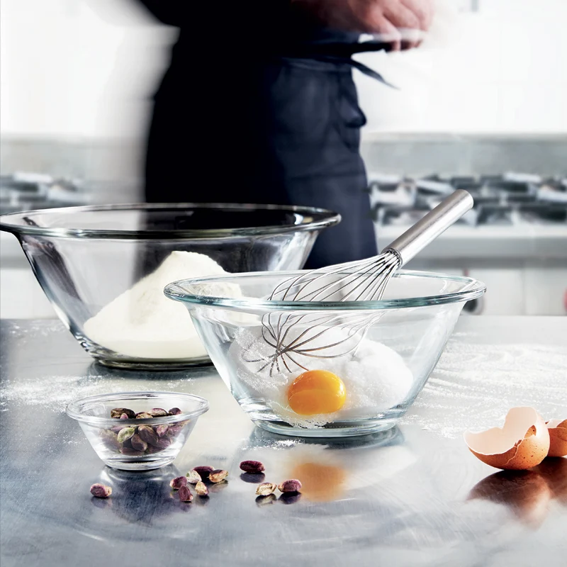 26 cm - Mr Chef Insalatiera In Vetro Temperato