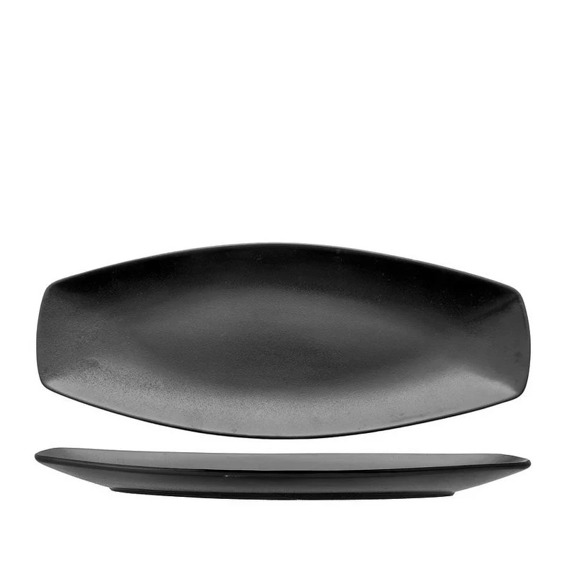 29.5x12.5 cm - Jap Piatto Vassoio Rettangolare In Stoneware - Set 6 Pz