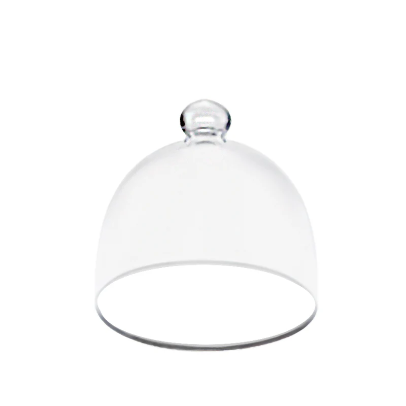 Crackle Cloche - Campana Per Piatto Donut In Vetro