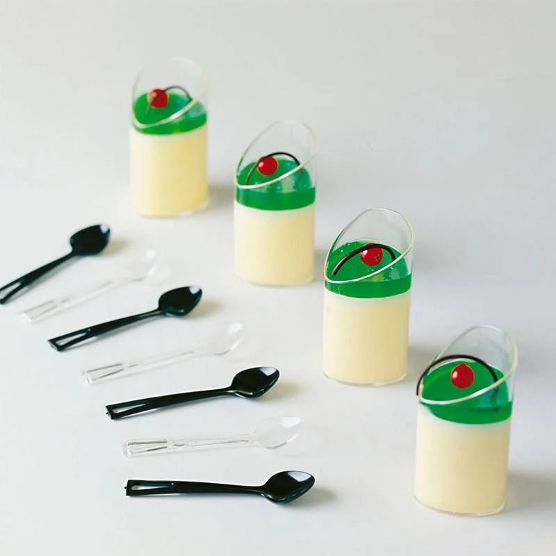 40 cm - Tableware, Buffet & Display Bicchierino Monoporzione In Polistirolo - Set 100 Pz