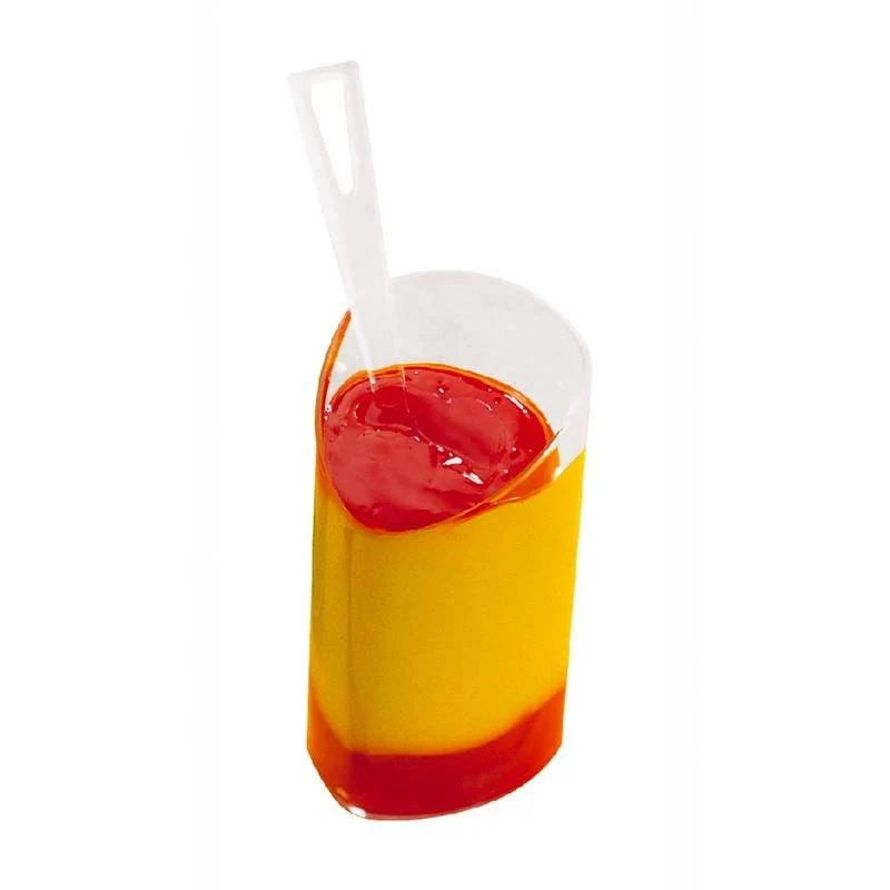 40 cm - Tableware, Buffet & Display Bicchierino Monoporzione In Polistirolo - Set 100 Pz