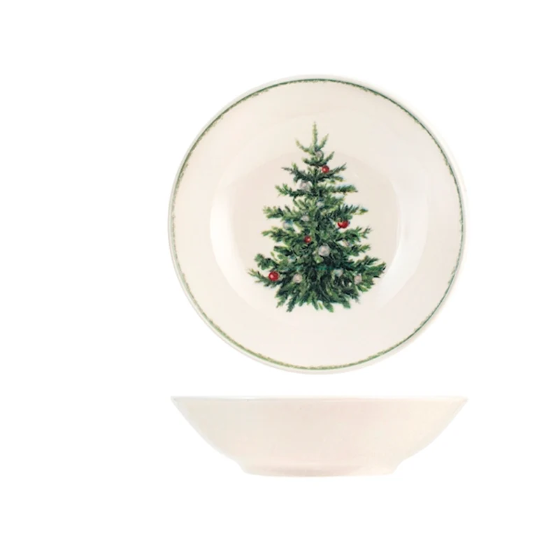 Christmas Carol Servizio Piatti In Stoneware - Set 18 Pz