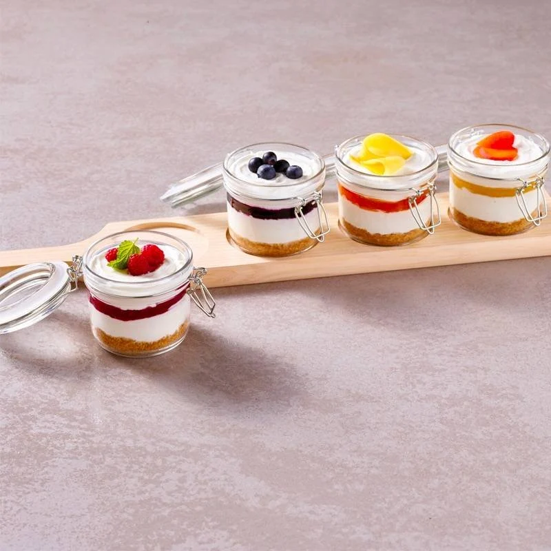 17.6 cl Happy Hour Coppette per Aperitivo Con Supporto Vassoio In Legno - Set 5 Pz