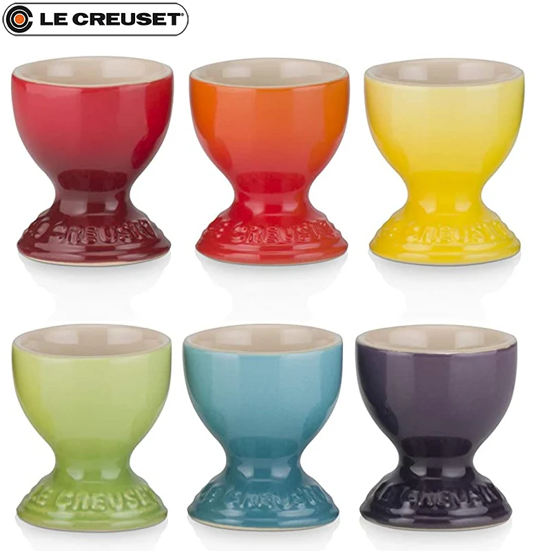 5.3 cm - Arcobaleno Portauova In Stoneware - Set 6 Pz