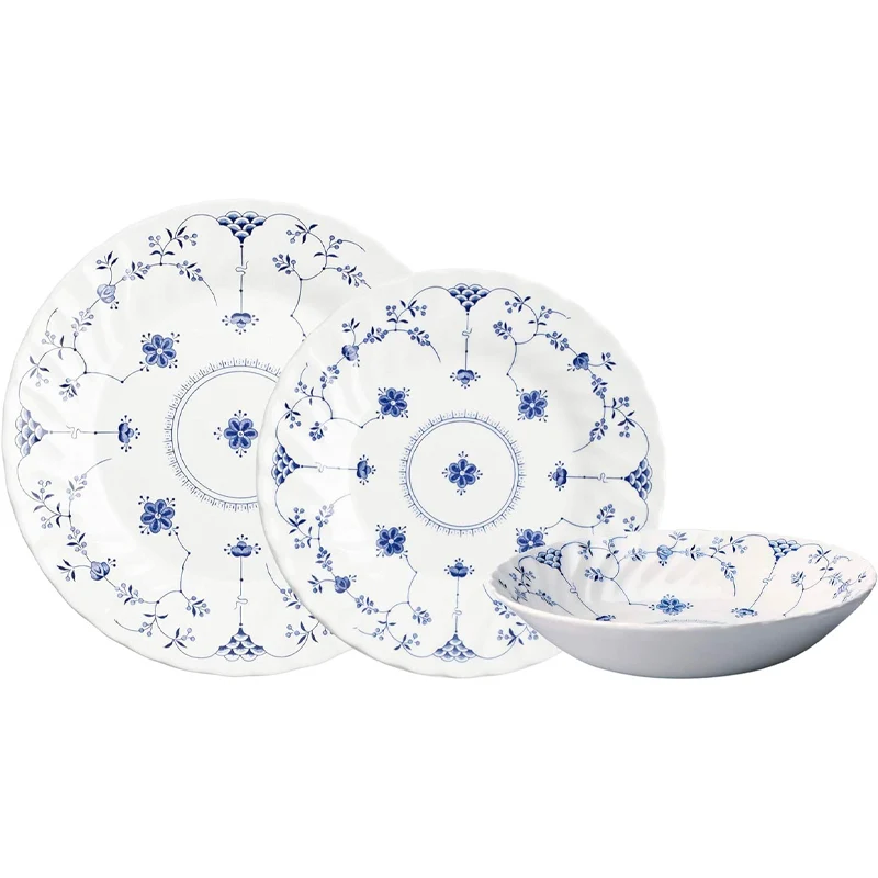 James Sadler & Sons Finlandia Servizio Piatti In Terracotta - Set 18 Pz