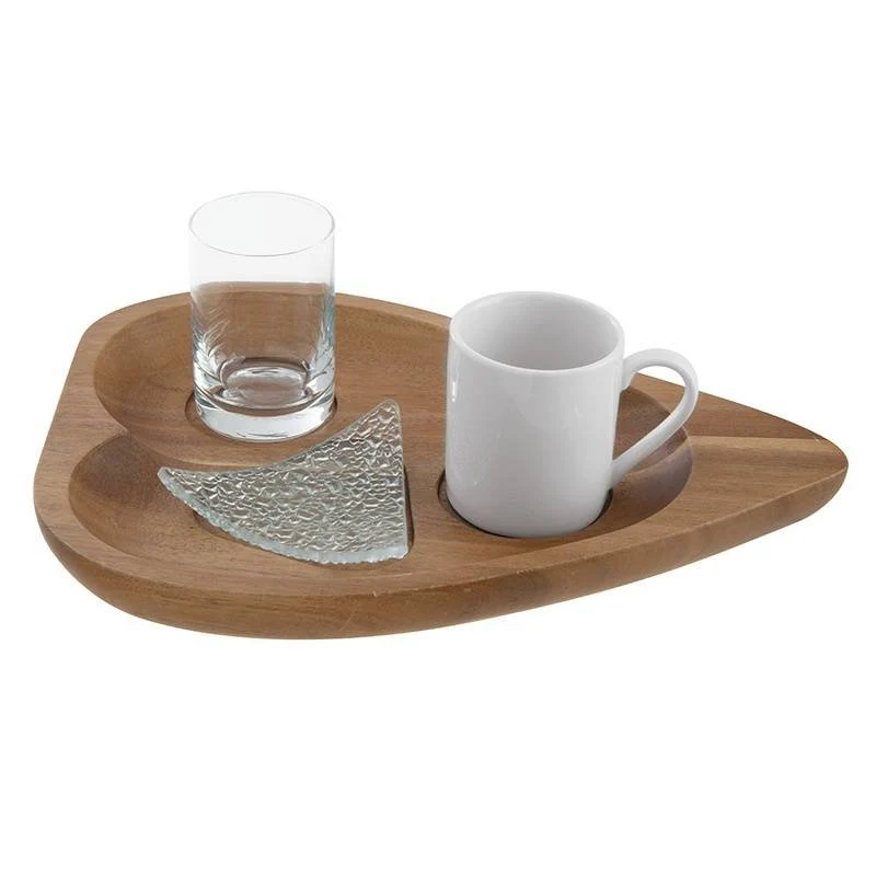 25x18.7 cm - Happy Hour Set Caffe Con Bicchiere e Tazzina