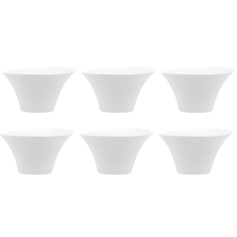 11 cm - Asymetrique Coppetta In Porcellana - Set 6 Pz