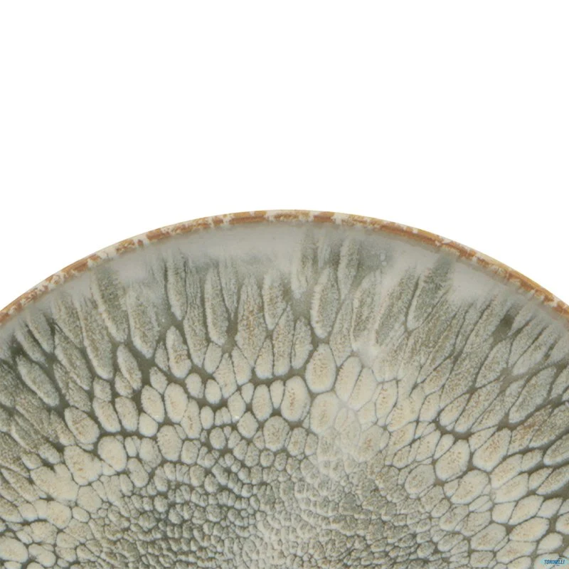 22 cm - Dust Piatto Piano In Stoneware - Set 4 Pz