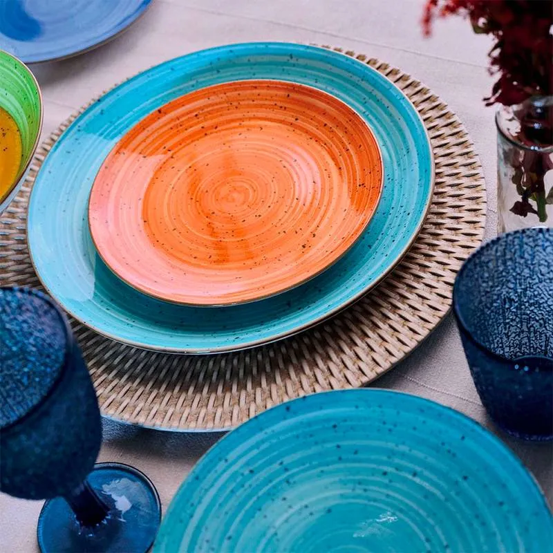 Madison Kaleido Servizio Piatti In Porcellana - Set 18 Pz