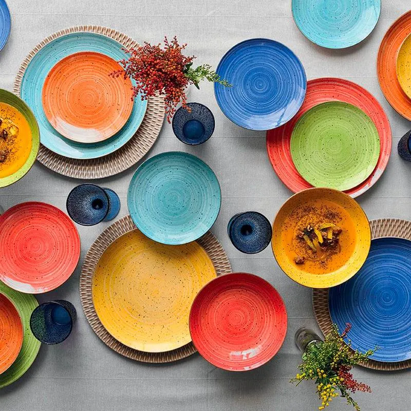 Madison Kaleido Servizio Piatti In Porcellana - Set 18 Pz