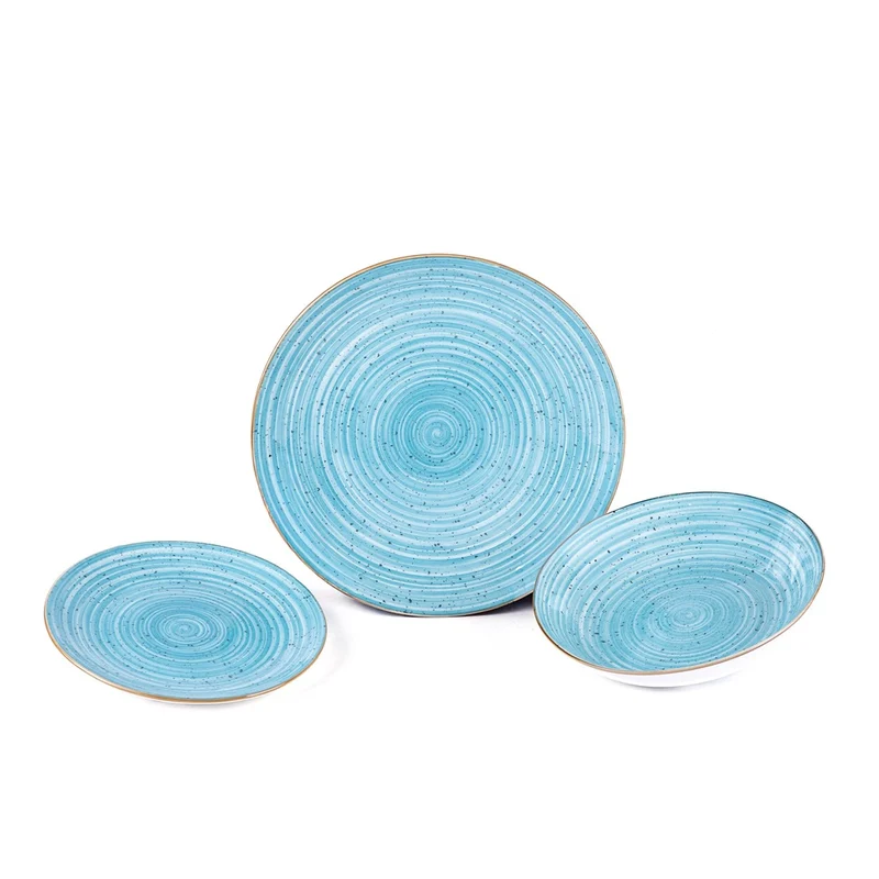 Madison Kaleido Servizio Piatti In Porcellana - Set 18 Pz