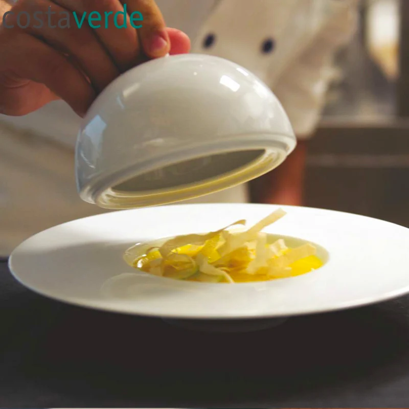 13 cm - Saturno Cloche In Porcellana - Set 4 Pz